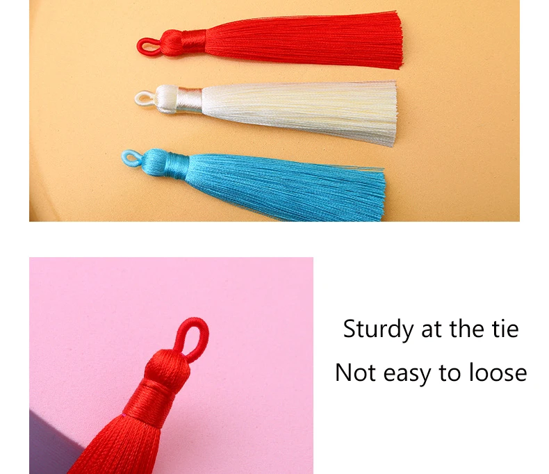 2/5/10PCS 8cm Polyester Silk Tassel Vertical Tassel Decoration Crafts DIY Jewelry Home Decoration Sewing Curtain Accessories
