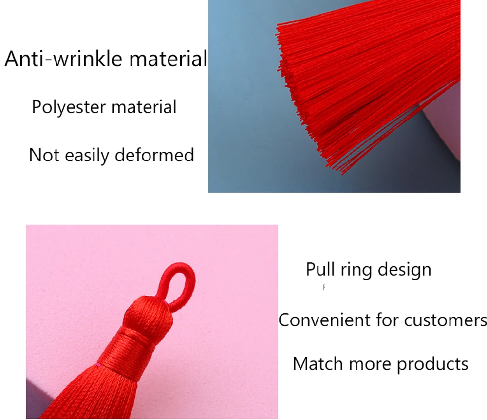 2/5/10PCS 8cm Polyester Silk Tassel Vertical Tassel Decoration Crafts DIY Jewelry Home Decoration Sewing Curtain Accessories