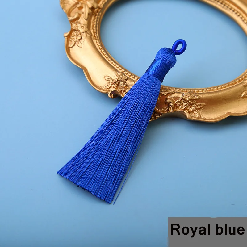 2/5/10PCS 8cm Polyester Silk Tassel Vertical Tassel Decoration Crafts DIY Jewelry Home Decoration Sewing Curtain Accessories