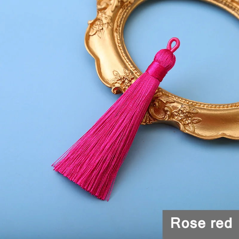 2/5/10PCS 8cm Polyester Silk Tassel Vertical Tassel Decoration Crafts DIY Jewelry Home Decoration Sewing Curtain Accessories