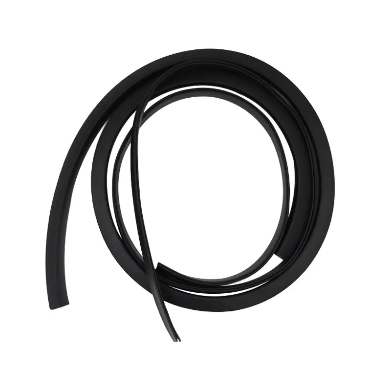 1/2/3/5/10M Black Rubber Edge Strip U Section Anti Oil Seal Edge Shield Encloser Inner Width 0.5-10mm High 5-15mm