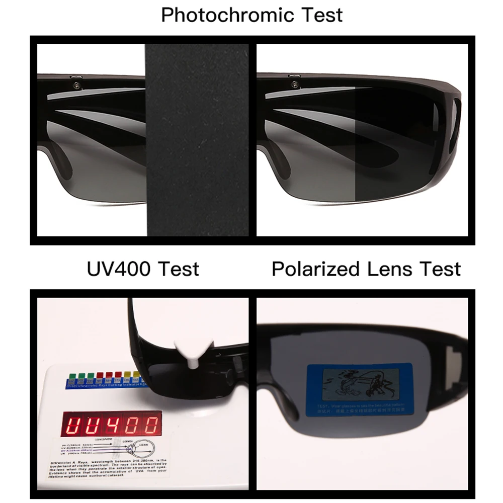 VIVIBEE Flip Up Polarized Fit Over Glasses Sunglasses Men Driving UV400 Photochromic Fishing Goggle Outdoor Women