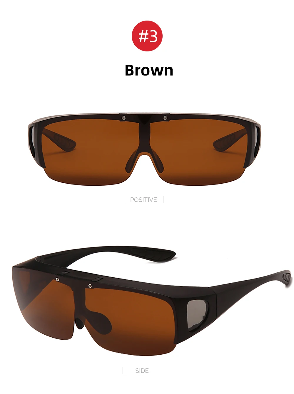 VIVIBEE Flip Up Polarized Fit Over Glasses Sunglasses Men Driving UV400 Photochromic Fishing Goggle Outdoor Women