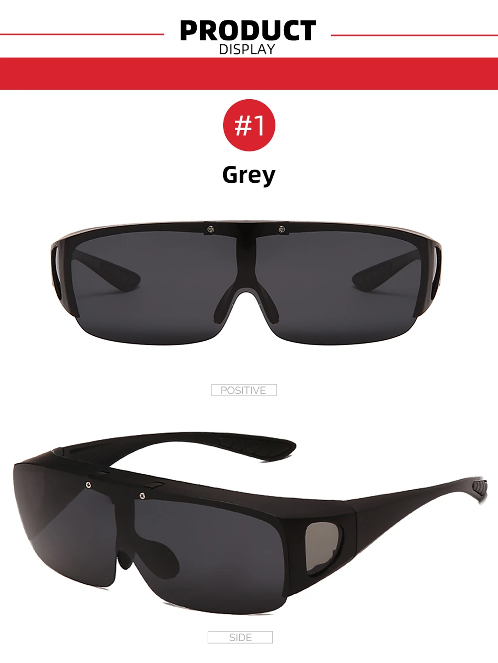 VIVIBEE Flip Up Polarized Fit Over Glasses Sunglasses Men Driving UV400 Photochromic Fishing Goggle Outdoor Women