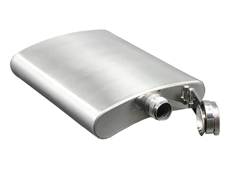 LMETJMA 1 4 5 6 7 8 9 10 oz Stainless Steel Hip Flask with Funnel Pocket Hip Flask Alcohol Whiskey Hip Flask Screw Cap KC0139