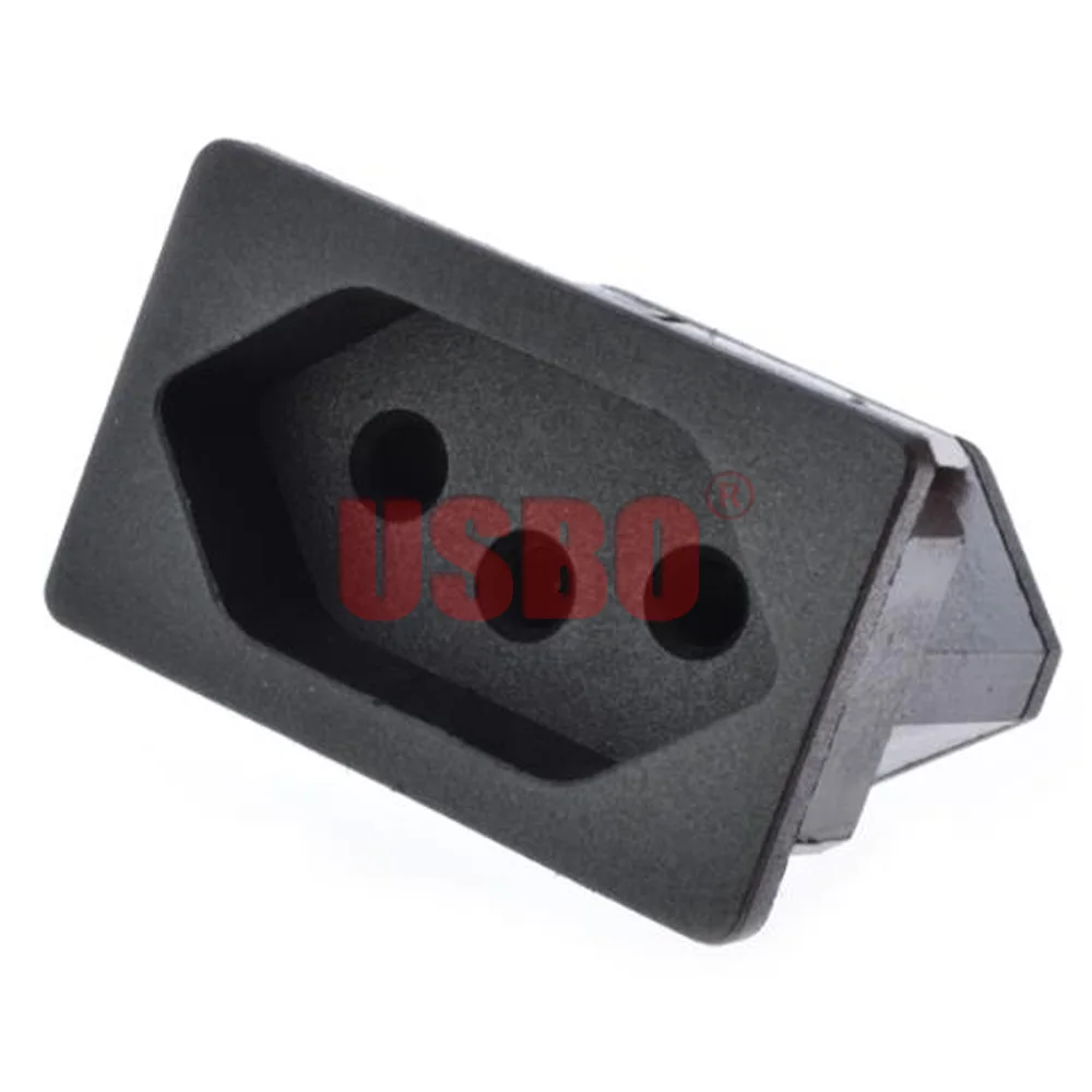 Black Copper 10/16A 250V American Japan Australian British EU Germany French Brazil Universal Electrical AC Power Socket