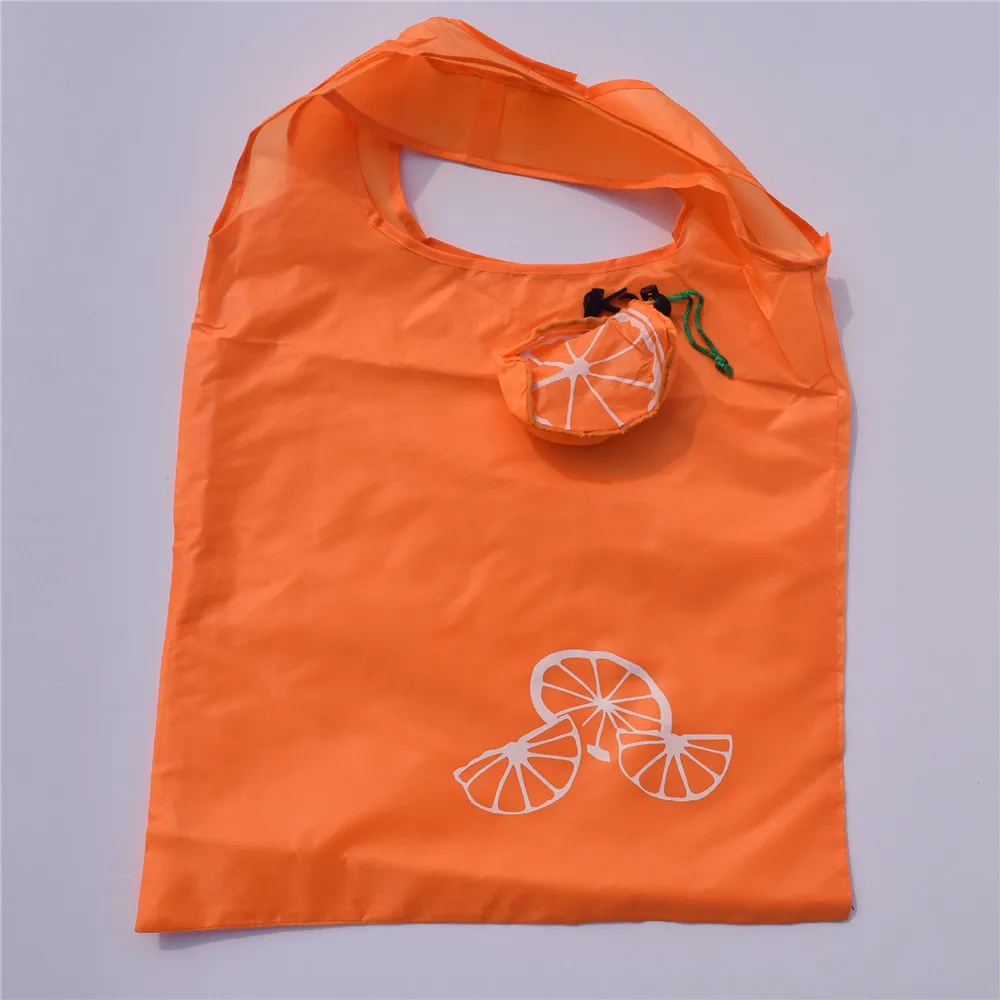 Fruit Shape Folding Shopping Bag Portable Large Capacity Women's Handbags Eco Reusable Tote Pouch Gift Bag Polyester Storage Bag