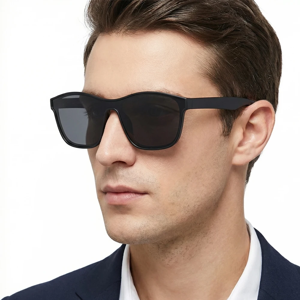 New One-piece Lens Sunglasses Men Women Fashion Square Male Sun Glasses Stylish Anti-glare Driving Travelling Shades UV400