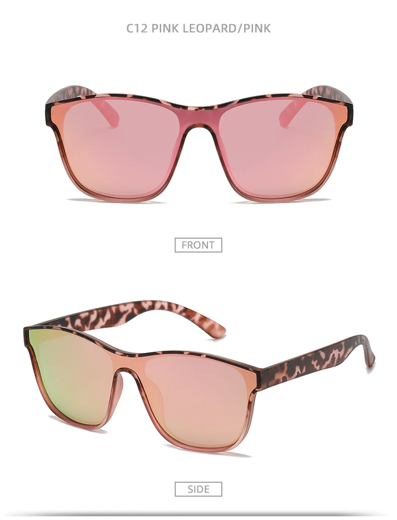 New One-piece Lens Sunglasses Men Women Fashion Square Male Sun Glasses Stylish Anti-glare Driving Travelling Shades UV400
