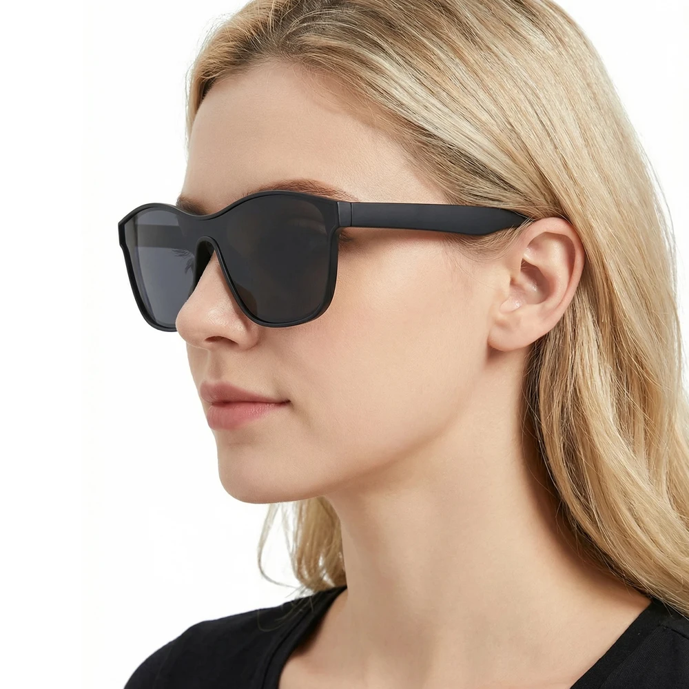 New One-piece Lens Sunglasses Men Women Fashion Square Male Sun Glasses Stylish Anti-glare Driving Travelling Shades UV400