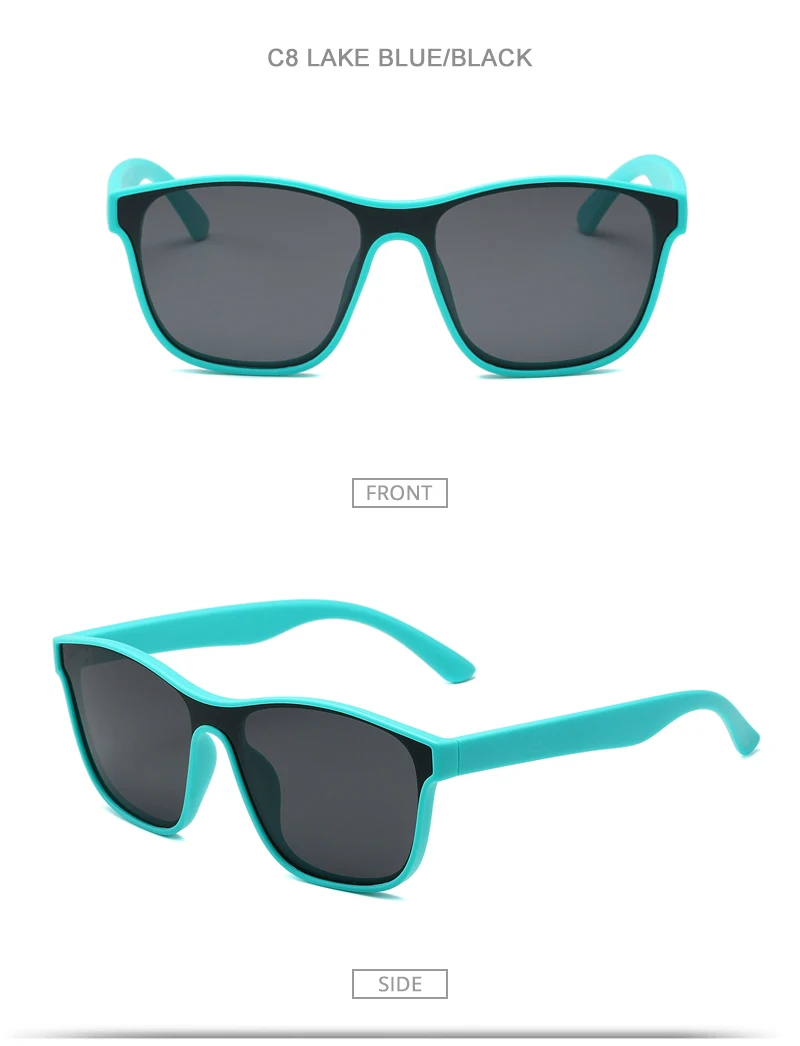 New One-piece Lens Sunglasses Men Women Fashion Square Male Sun Glasses Stylish Anti-glare Driving Travelling Shades UV400