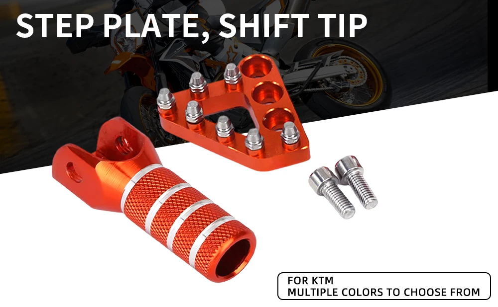 Motorcycle CNC Rear Brake Pedal Step Tips For KTM EXC EXCF SX SXF XC XCF XCW SMR LC4 125 150 200 250 300 350 400 450 500 530