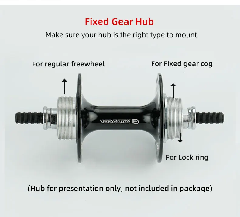 Bicycle Fixed Gear 13T 14T 15T 16T 17T 18T Freewheel Cogs Hub Locking 1 Speed Fixie Bike Threaded Lock Rings