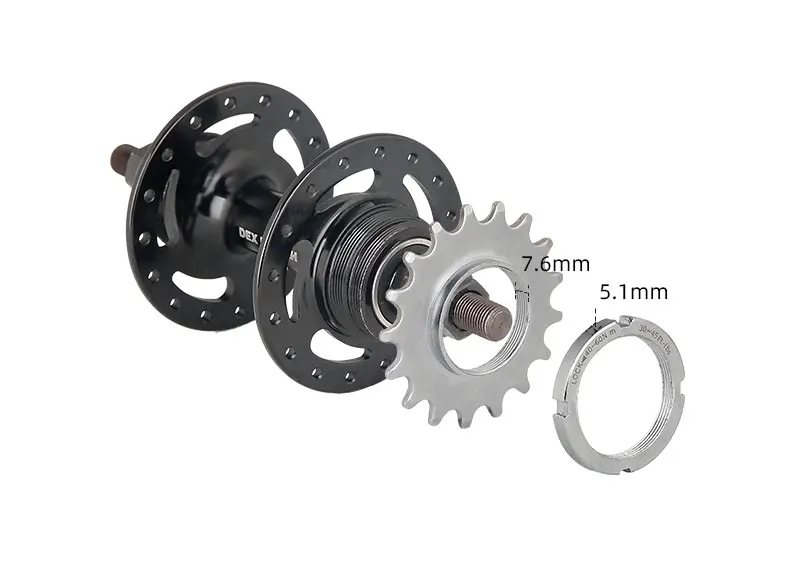 Bicycle Fixed Gear 13T 14T 15T 16T 17T 18T Freewheel Cogs Hub Locking 1 Speed Fixie Bike Threaded Lock Rings