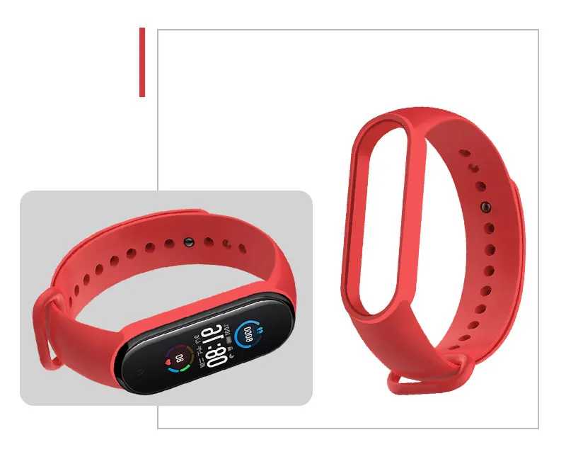 Watch Strap for Xiaomi Mi Band 7 6 5 4 3 Wristband Silicone Bracelet Wrist Straps MiBand 3 4 Band5 Band6 Smartwatch Accessories