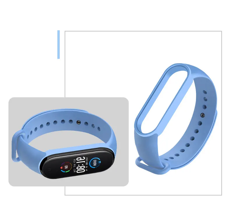 Watch Strap for Xiaomi Mi Band 7 6 5 4 3 Wristband Silicone Bracelet Wrist Straps MiBand 3 4 Band5 Band6 Smartwatch Accessories