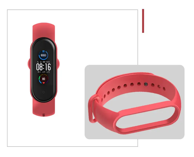 Watch Strap for Xiaomi Mi Band 7 6 5 4 3 Wristband Silicone Bracelet Wrist Straps MiBand 3 4 Band5 Band6 Smartwatch Accessories