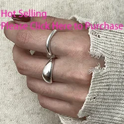 VENTFILLE 925 Sterling Silver Rings INS Fashion Hip Hop Vintage Couples Hollow Lines Punk Thai Silver Party Adjustable Jewelry