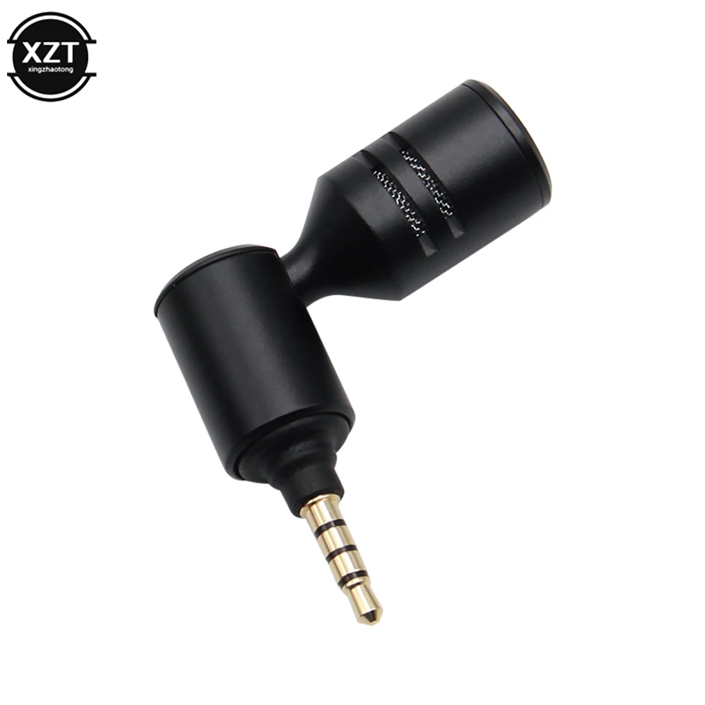 Portable Mini Microphone 3.5mm Stereo Type-C Flexural Bendable Wireless Mic For Phone Cameras Computer Laptop PC Recording