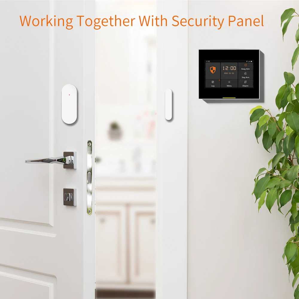 Staniot 433Mhz Smart Wireless Door and Window Detectors Home Alarm System Automatic Sensor Door Opening/Closing Code