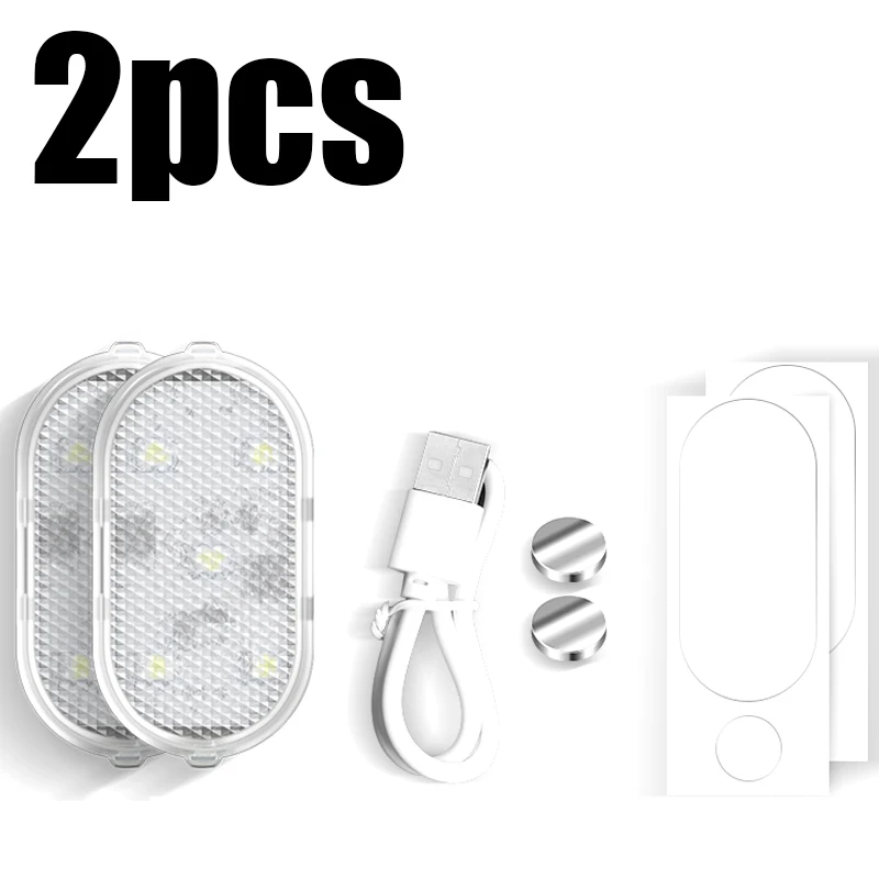 Car Led Welcome Light Magnetic Control USB Charging Auto Open Door Safe Anti-collision Signal Lamp