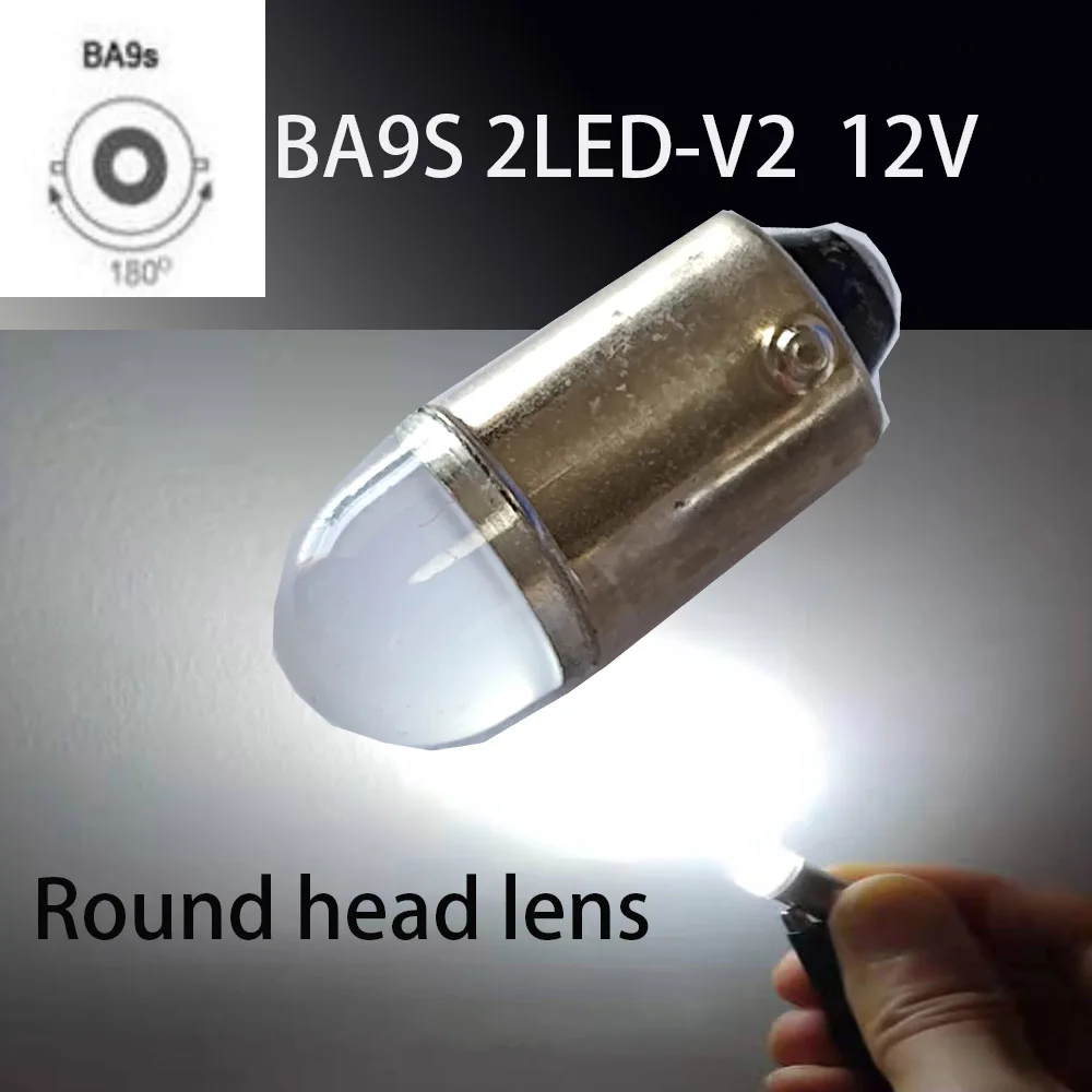 2PCS BA9S T4W LED Car Light Bulb T2W T3W H5W Interior Car LED License Plate Light DC12V 12913 12910 12929 BA9 57 756 1816 1891