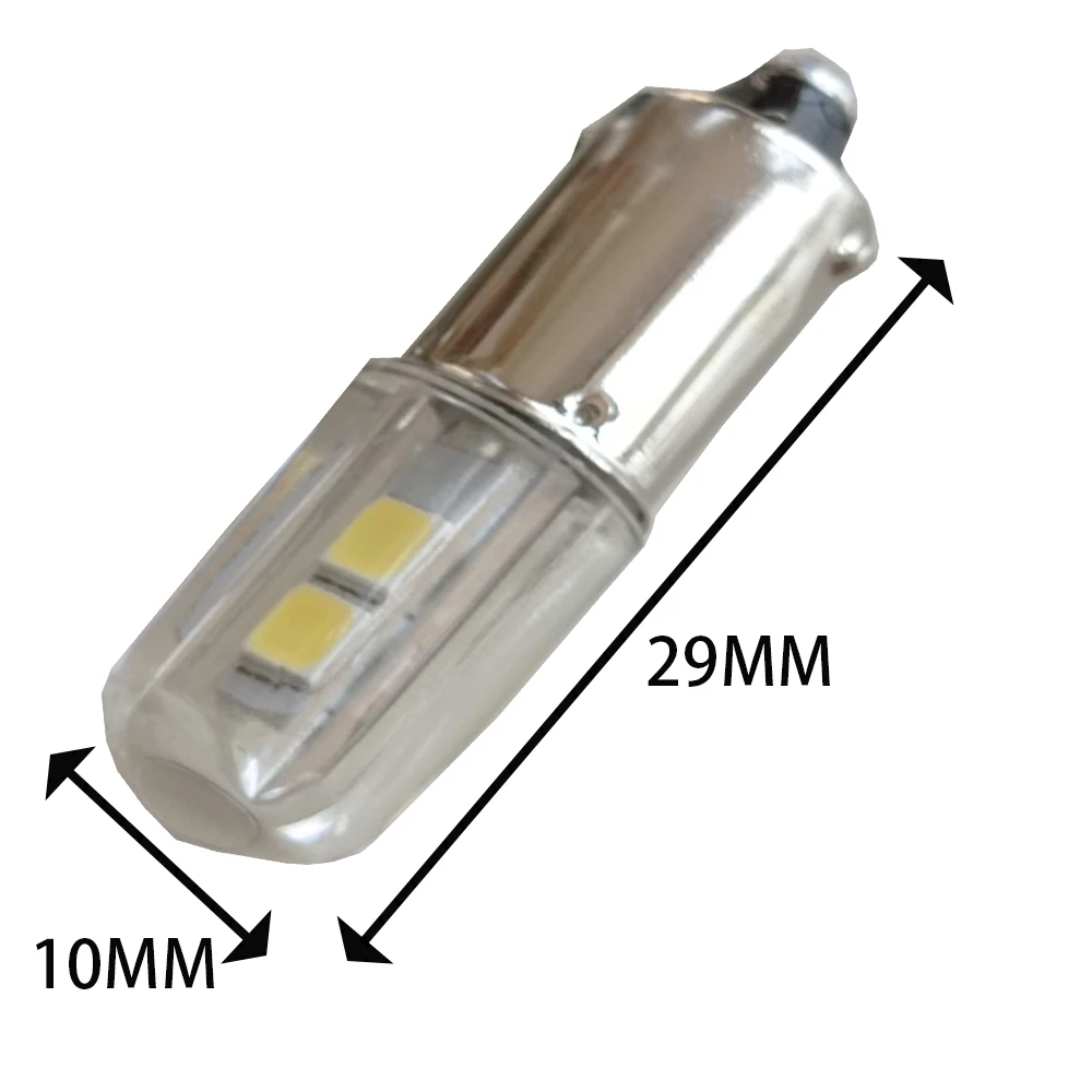2PCS BA9S T4W LED Car Light Bulb T2W T3W H5W Interior Car LED License Plate Light DC12V 12913 12910 12929 BA9 57 756 1816 1891