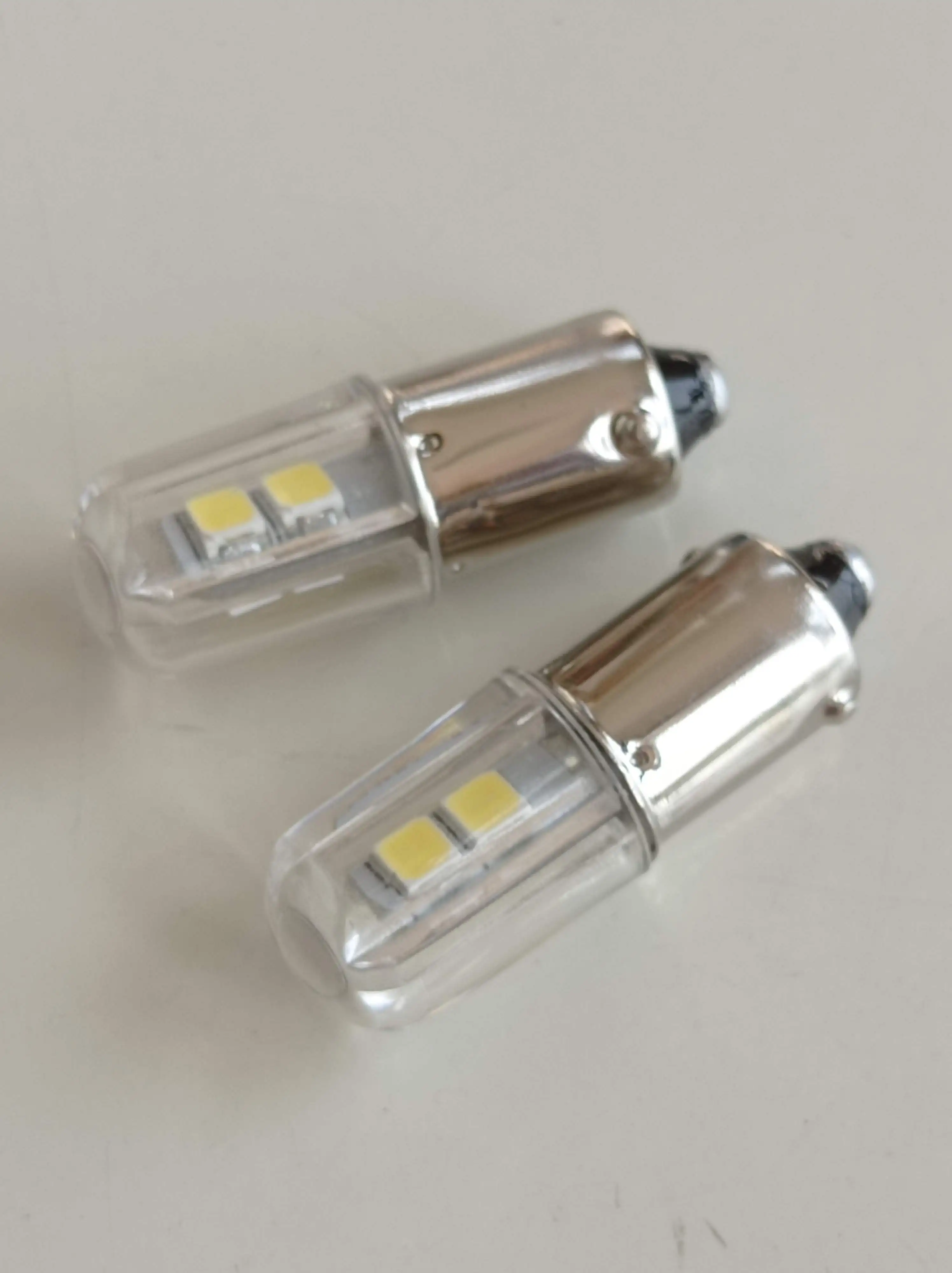 2PCS BA9S T4W LED Car Light Bulb T2W T3W H5W Interior Car LED License Plate Light DC12V 12913 12910 12929 BA9 57 756 1816 1891