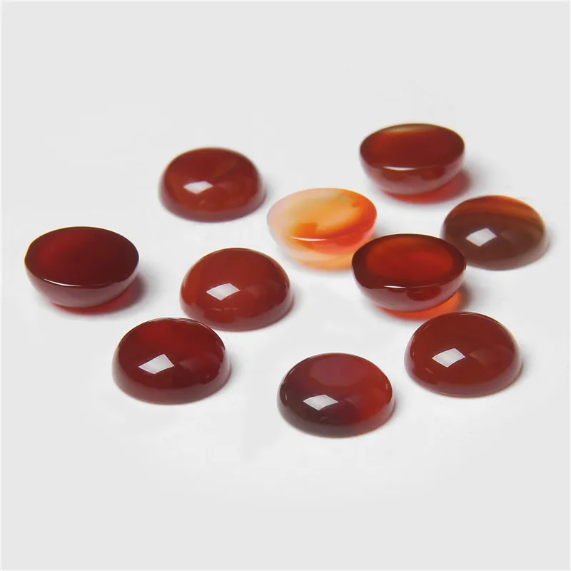 4/6/8/10/12mm Natural Stone Cabochon Round Semi-precious Cameo Fit DIY Ring Earring Bracelet Jewelry Making Finding 10pcs/lot