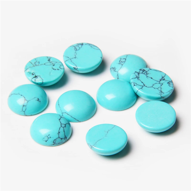 4/6/8/10/12mm Natural Stone Cabochon Round Semi-precious Cameo Fit DIY Ring Earring Bracelet Jewelry Making Finding 10pcs/lot
