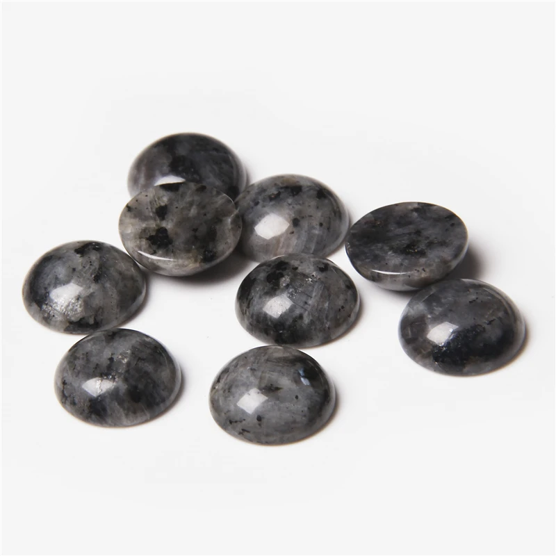 4/6/8/10/12mm Natural Stone Cabochon Round Semi-precious Cameo Fit DIY Ring Earring Bracelet Jewelry Making Finding 10pcs/lot