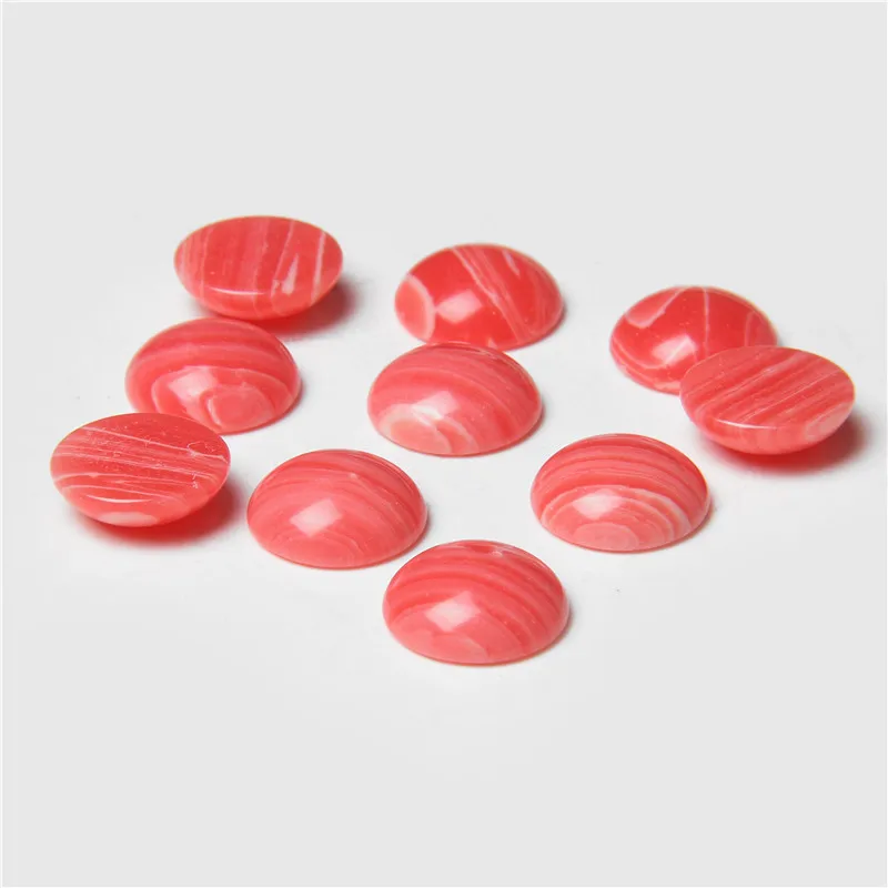 4/6/8/10/12mm Natural Stone Cabochon Round Semi-precious Cameo Fit DIY Ring Earring Bracelet Jewelry Making Finding 10pcs/lot