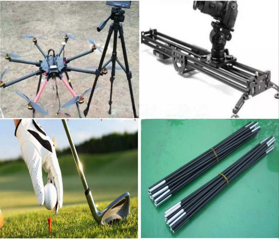 5pcs/10pcs Carbon Fiber Rod Dia 1mm 2mm 3mm 4mm 5mm 6mm Length 500mm 3 Fibra de carbono