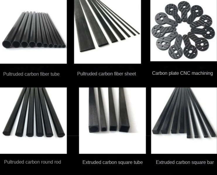 5pcs/10pcs Carbon Fiber Rod Dia 1mm 2mm 3mm 4mm 5mm 6mm Length 500mm 3 Fibra de carbono