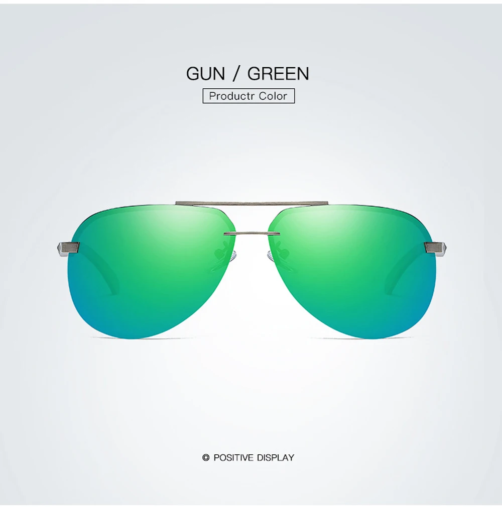 New Polarized Men Sunglasses Classic Driving Sun Glasses Metal Frame Mirror Lens Sunglasses Men/Women