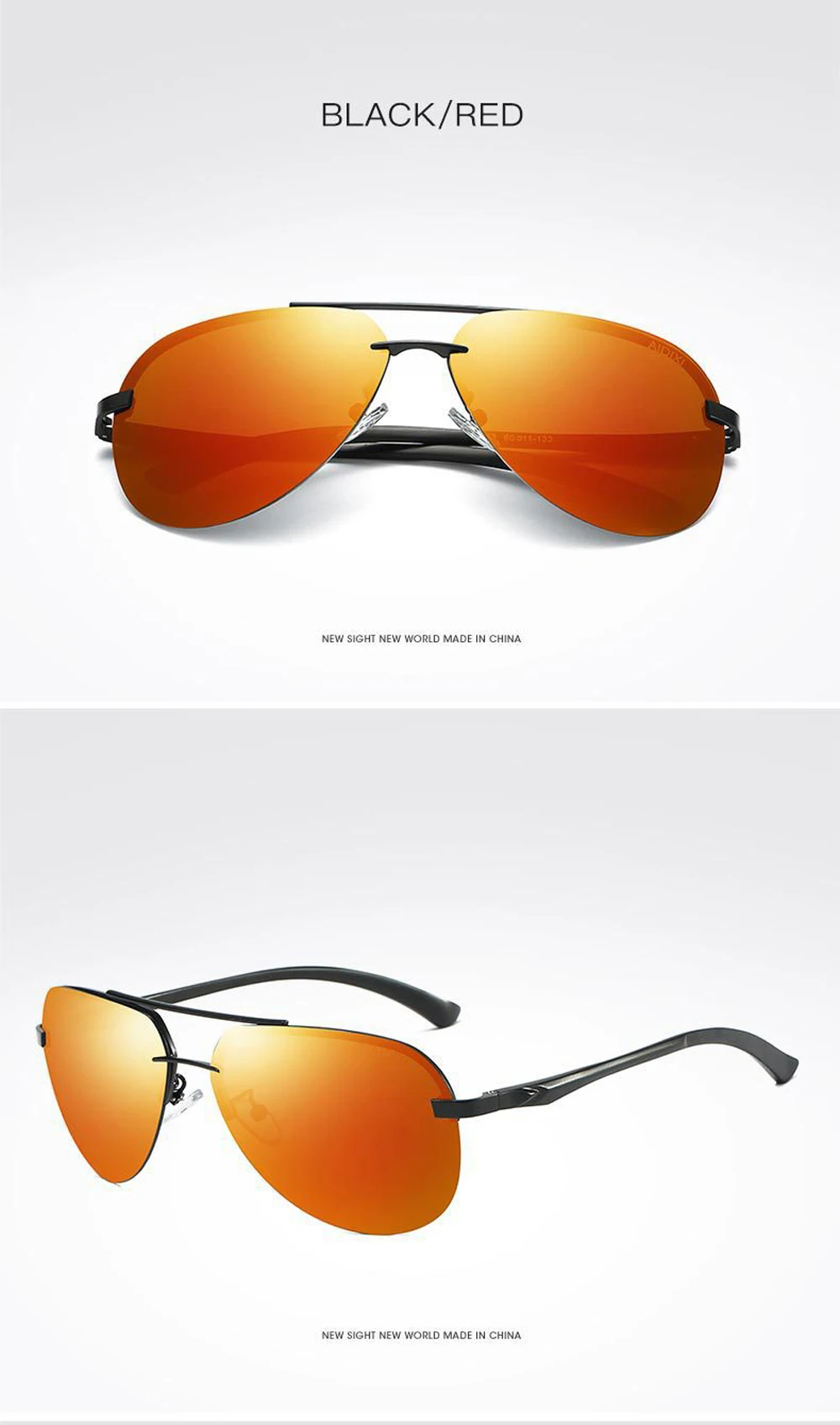 New Polarized Men Sunglasses Classic Driving Sun Glasses Metal Frame Mirror Lens Sunglasses Men/Women