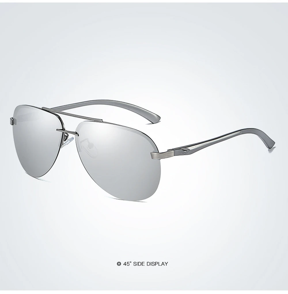 New Polarized Men Sunglasses Classic Driving Sun Glasses Metal Frame Mirror Lens Sunglasses Men/Women
