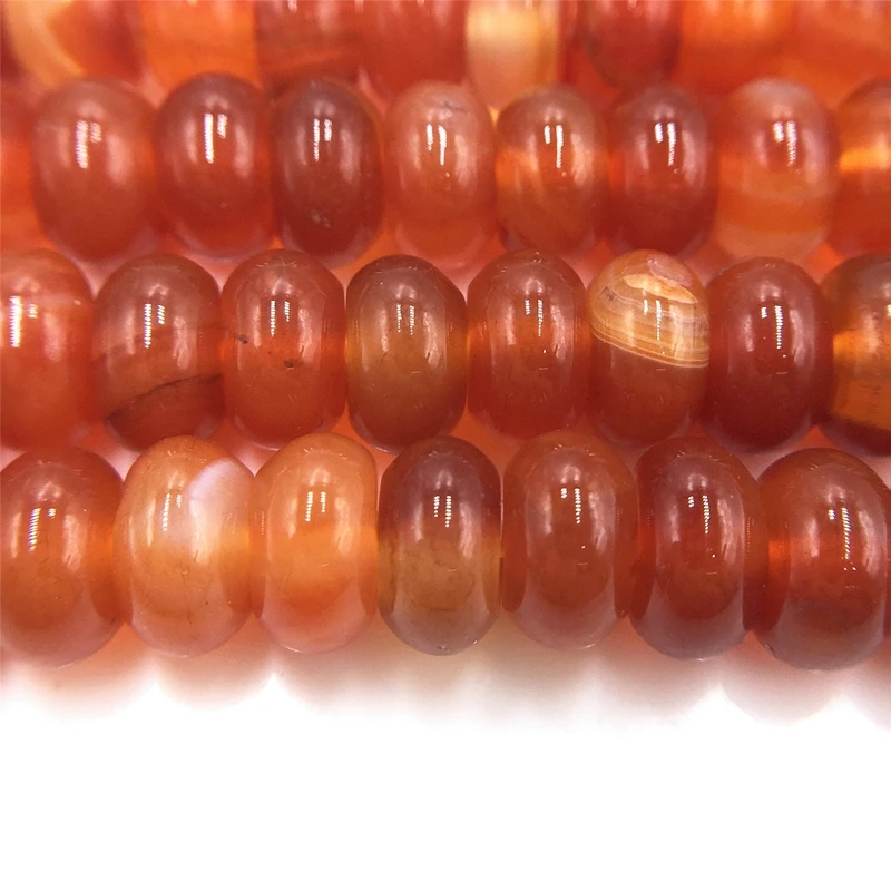 5*8mm Rondelle Stone Beads Chalcedony Natural Jaspers Abacus Beads Jades Loose Beads for Jewelry Making Bracelet DIY Necklace