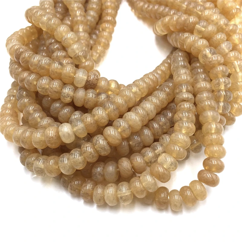5*8mm Rondelle Stone Beads Chalcedony Natural Jaspers Abacus Beads Jades Loose Beads for Jewelry Making Bracelet DIY Necklace