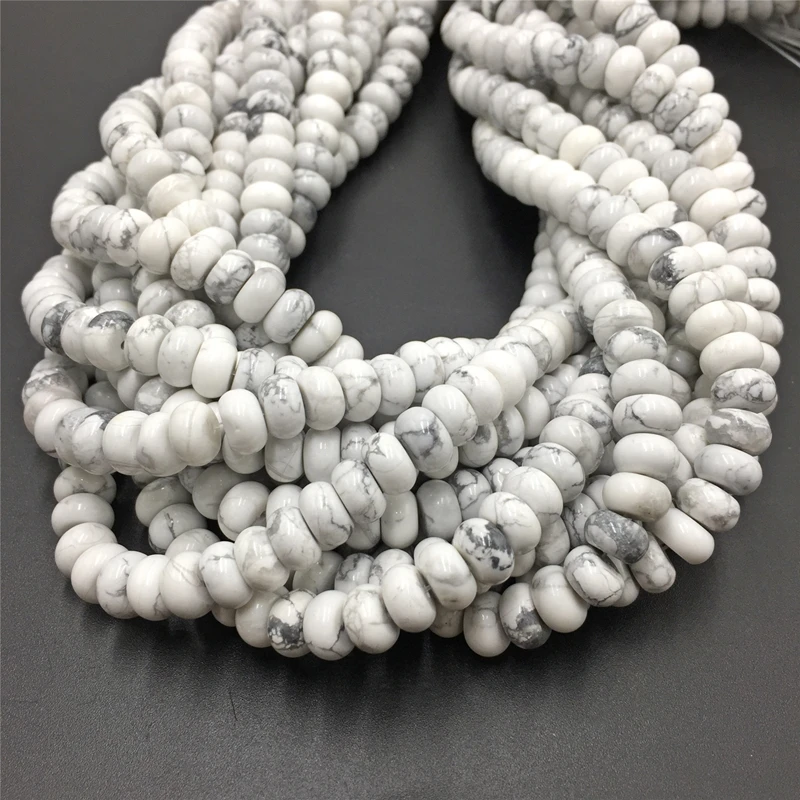5*8mm Rondelle Stone Beads Chalcedony Natural Jaspers Abacus Beads Jades Loose Beads for Jewelry Making Bracelet DIY Necklace
