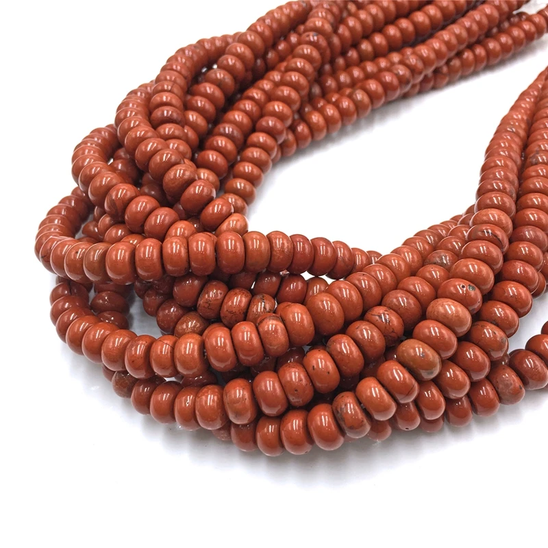 5*8mm Rondelle Stone Beads Chalcedony Natural Jaspers Abacus Beads Jades Loose Beads for Jewelry Making Bracelet DIY Necklace