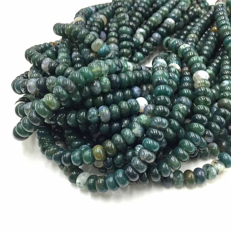 5*8mm Rondelle Stone Beads Chalcedony Natural Jaspers Abacus Beads Jades Loose Beads for Jewelry Making Bracelet DIY Necklace