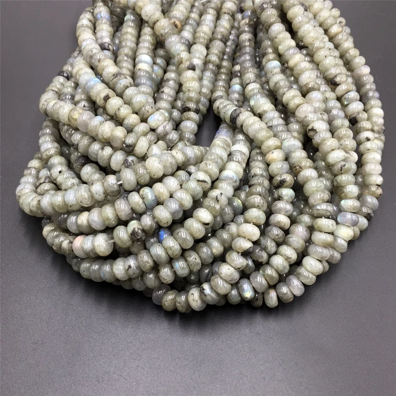5*8mm Rondelle Stone Beads Chalcedony Natural Jaspers Abacus Beads Jades Loose Beads for Jewelry Making Bracelet DIY Necklace