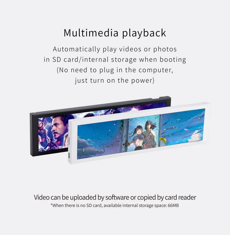 3.5 / 5 Inch IPS Type-C Secondary Screen Mini Computer USB Display CPU GPU RAM HDD Monitor with Holder Metal Case No Use AIDA64