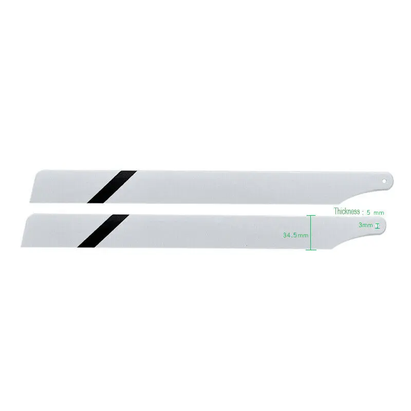 1 Pair 325mm 360mm Glassy Carbon Fiber Propeller Main Blades for RC Helicopter