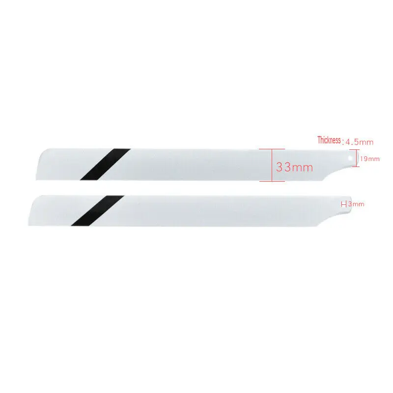 1 Pair 325mm 360mm Glassy Carbon Fiber Propeller Main Blades for RC Helicopter