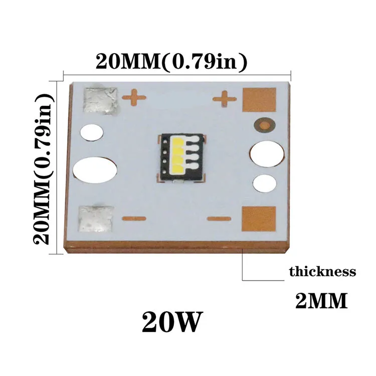 10pcs Lamp 5W 10W 15W 20W 25W High Power LED Light Super Bright 6500K LED Beads PCB Tube For Automotive Headlights DIY