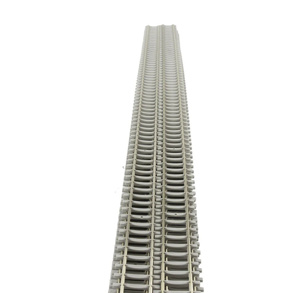 Evemodel 1pc/2pcs/5pcs Model Train 1:87 Railroad Cupronickel Tracks Flexible Rail Code 100 with Sleeper HO Scale 50cm HP17HO