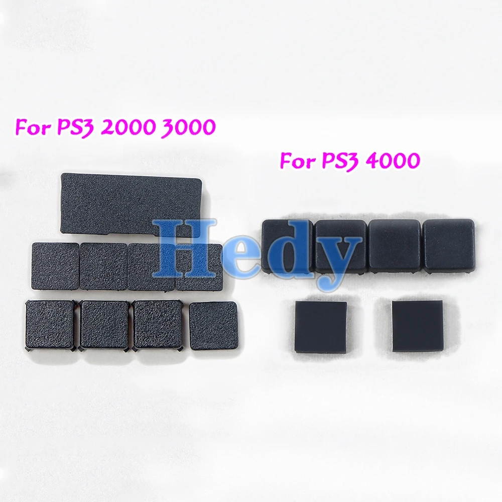 2sets Rubber Feet Full Set Dust Plug Cover Screw Plastic Plug Feet Cover For PS3 Slim 2000 3000 4000 Console