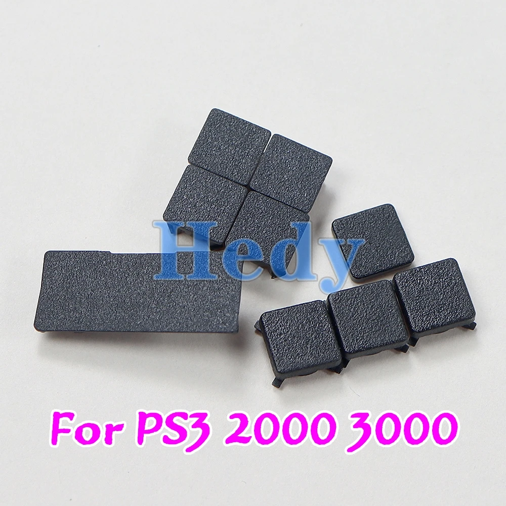 2sets Rubber Feet Full Set Dust Plug Cover Screw Plastic Plug Feet Cover For PS3 Slim 2000 3000 4000 Console